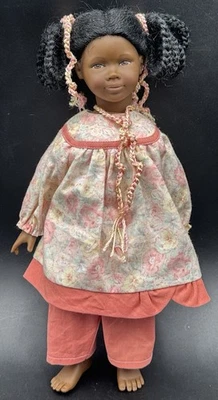 Muñeca negra afroamericana vintage Heidi Ott Little Ones 12" niña Leonie M45 Foto 1 de 4