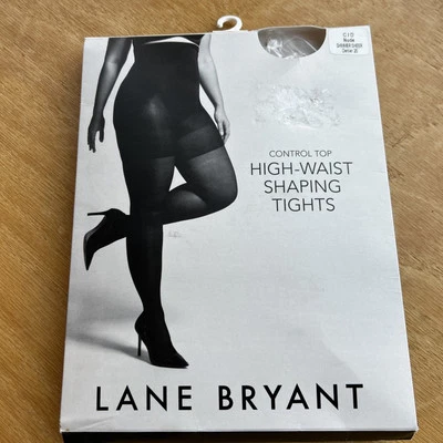 Lane Bryant Control Top Smoothing Tights Nude Shimmer Sheer C/D New - Image 1 of 4
