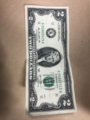 F4 * : 128K Star Note 2013 () $2 Two Dollar Bill - Image 1 of 2