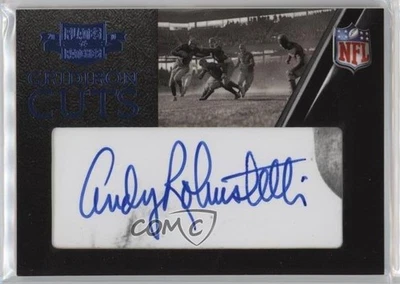 2010 Plates & Patches Gridiron Cuts Cut Signatures /52 Andy Robustelli Auto HOF - Image 1 of 2