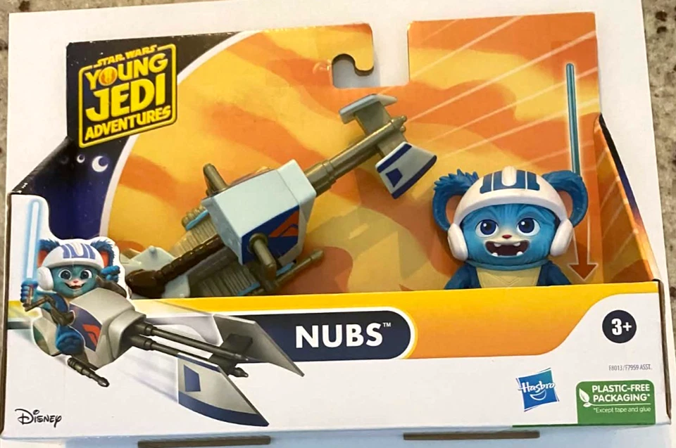 Boneco de ação Hasbro Star Wars Young Jedi Adventures Nubs & Speeder Bike 3" - Imagem 1 de 1