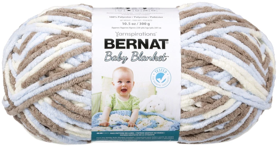 SPINRITE Bernat Baby Blanket Big Ball Yarn-Little Cosmos - 2 Pack