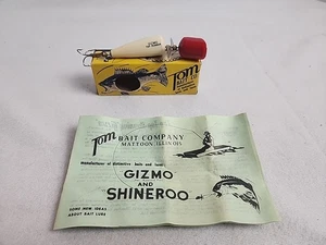 NOS Vintage Tom Bait Co. Rarität 1940’s Gizmo Top-Runner Angelköder Priority - Bild 1 von 17