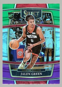 Panini Select 2021-22 - Concourse Jalen verde #7 verde blanco púrpura Prizm (RC) - Imagen 1 de 2