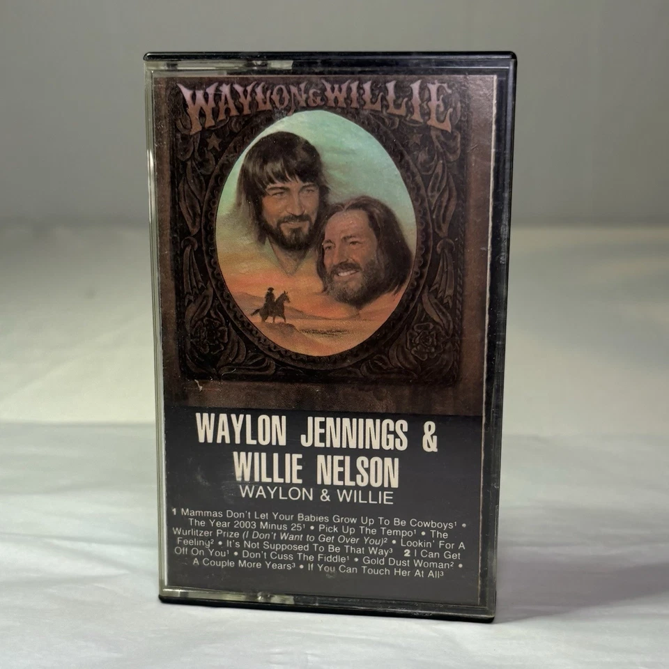 Waylon Jennings And Willie Nelson RCA Records Cassette Tape Vintage - Image 1 of 4