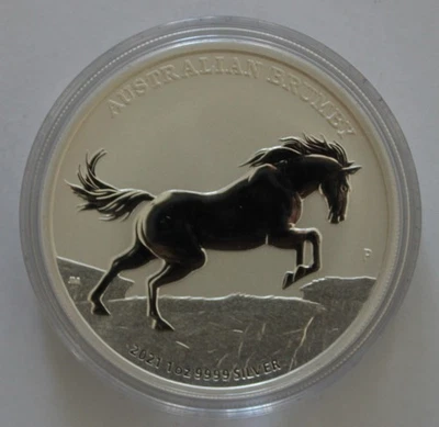 1 Unze Silber, The Australian Brumby, Australien, 2021 - Bild 1 von 2
