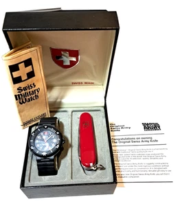Victorinox Swiss Army Corporal Quartz Watch / Knife Set Original Box NEW Battery - Picture 1 of 10