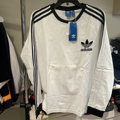 NEW MENS ADIDAS ORIGINALS 3-STRIPES CALIFORNIA TREFOIL TEE SHIRT Size: L NWT - Image 1 of 4