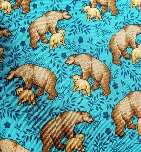 USED TIE CRAVATTA NAZARENO GABRIELLI BEARS - Imagen 1 de 7