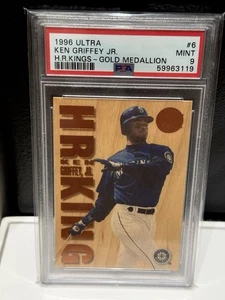 1996 Fleer Ultra GOLD MEDALLION Home Run King Ken Griffey Jr - PSA 9 - SSP - Picture 1 of 2