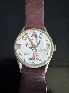 Vintage 1970's Spiro Agnew Watch (EGTC) Wind Up Politics Collectible Untested - Picture 1 of 4