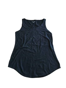 Top sin mangas Eileen Fisher para mujer talla XXS negro 100% algodón orgánico - Imagen 1 de 6