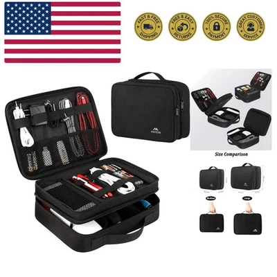 Estuche de Viaje Organizador Electrónico, Bolsa Organizadora de Cable Resistente al Agua para Tr... Foto 1 de 4