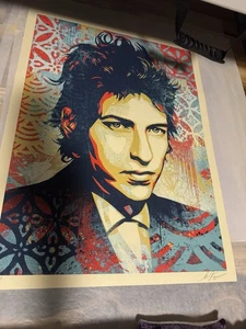 Shepard Fairey Bob Dylan Signed Limited #ed/500 MINT Art Print OBEY GIANT - Picture 1 of 5