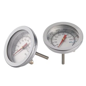 BBQ Smoke Grill Stainless Steel Thermometer Gauge Temp barbecue camping Cook - Picture 1 of 12