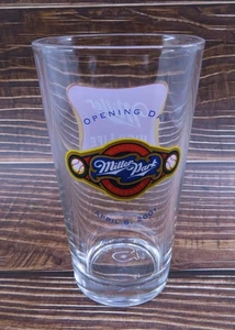 Milwaukee Brewers Miller Park Opening Day April 6, 2001 Pint Glass Miller - Picture 1 of 8
