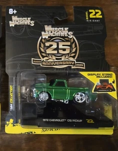 🔥Muscle Machines 25th Anniversary 1972 Chevrolet C10 Pickup #22 Green - Picture 1 of 3