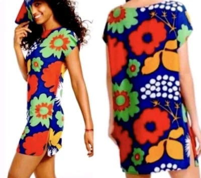 Marimekko  bold color and print mini dress or tunic top Size Medium - Image 1 of 4