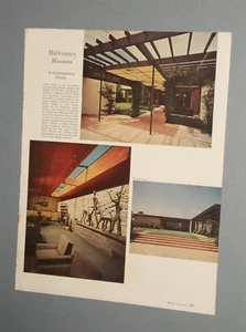 1955 REVISTA PICTÓRICA SOBRE MANSIONES DE MEDIADOS DE SIGLO EN AMÉRICA - Imagen 1 de 5