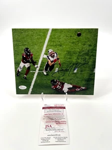 JULIAN EDELMAN NEW ENGLAND PATRIOTS SIGNED 8X10 PHOTO JSA WITNESS COA CATCH #2 - Picture 1 of 1