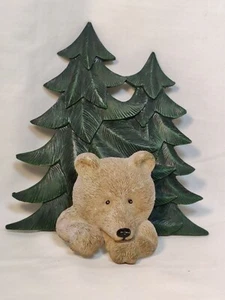 Brown Bear Towel Holder Hook Cabin Rustic Bathroom Home Decor - Picture 1 of 7