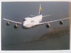 AK Airliner PLANE Flugzeug LUFTHANSA Boeing 747-200 airline issued postcard