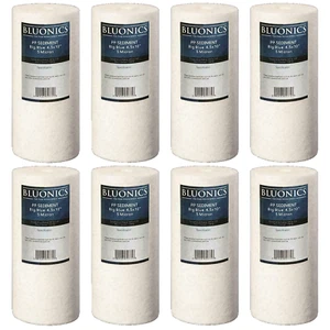 BLUONICS Sediment Water Filters 8 pieces 4.5" x 10" Replacement Cartridges - Picture 1 of 3