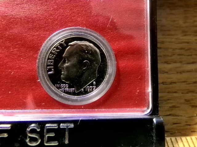 1977 S Roosevelt Dime Proof CN-Clad - Image 1 of 1