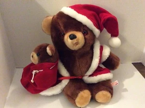 ORSO DI NATALE PELUCHE VINTAGE KAMAR FATTO A MANO IN COREA - Foto 1 di 10