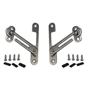 Pair Of UPVC Window Restrictor Child Lock  Safety Catch Free Screws Included