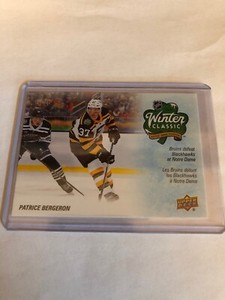 2019-20 Tim Hortons Winter Classic Patrice Bergeron Notre Dame Stadium Game SE-5