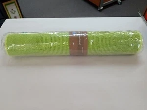 Large 21"X10 Yards Lime Green Sparkle Mesh Ribbon Roll - Picture 1 of 5