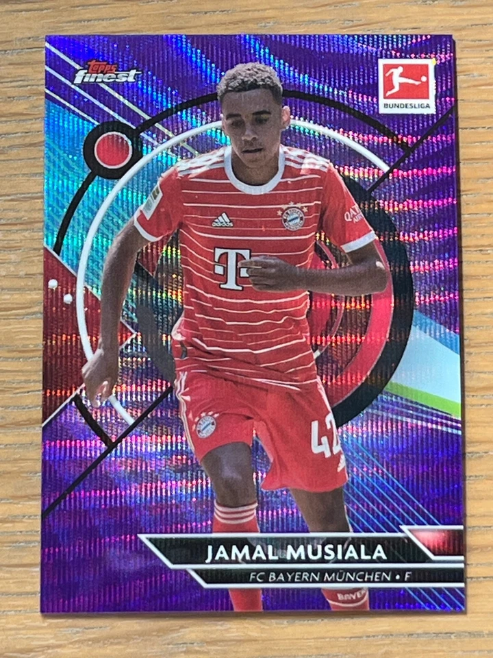 2023 Topps Finest Bundesliga Purple & Pur Wave Refractors Pick your Card #ed/250 - Image 1 of 1