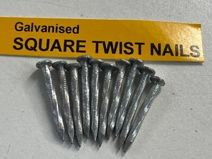 Galvanised Square Twist Nails Roofing Joist Hanger 30mm x 3.75mm 40mm x 3.75mm - Picture 1 of 24
