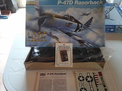 P47D RAZORBACK "LONE EAGLES" 1/32 SCALE REVELL MODEL+COCKPIT PACARD LIMITED EDIT - Immagine 1 di 4