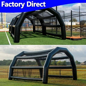 Jaulas de bateo inflables de PVC juegos deportivos de béisbol softbol bateo con juego de bomba - Imagen 1 de 7