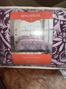Nuevo en Paquete Opalhouse Medallion Remolacha Jugo Floral Completo/Queen Juego de Funda Nórdica y Fundas - Imagen 1 de 6