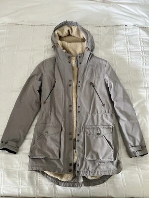 Volcom Walk on By 5K Parka - Women's Medium Grey Sherpa Lined - Image 1 of 4