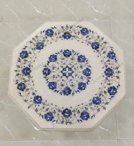 Marble Table Top With Inlay Work Home decor, Home Decor Gift purpose Item - Picture 1 of 4