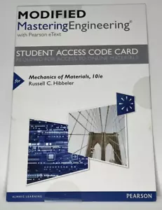 Modifiziertes Mastering Engineering mit eText ~ nur Zugangscodekarte ~ 10. Auflage ~ Hibbeler - Bild 1 von 3