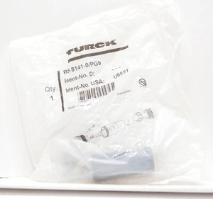 NUEVO conector recto macho de 4 pines Turck BS8141-0/PG9 - Imagen 1 de 5
