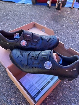 Shimano RX6 Carbon Gravel Boa MTB Ciclismo Zapatos Negros SH-RX600 48 (US 12.5) Foto 1 de 4