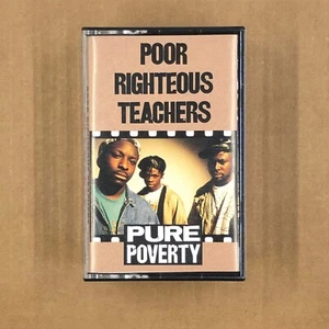 POOR RIGHTEOUS TEACHERS Cassette Tape PURE POVERTY 1991 Rap Hip Hop Rare - Picture 1 of 5