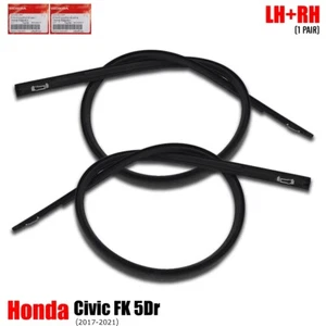 Pair Side Roof Molding Trim For Honda Civic FK 5Dr 2017 - 2021 - Imagen 1 de 11