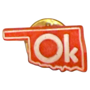 Ok Oklahoma State Outline Vintage Anstecknadel - Bild 1 von 1