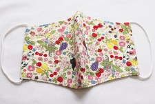 Japanese Traditional Design Washable Reusable Face Mask Cat and Flower
