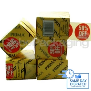 Rullo di 500 '50% SCONTO' Etichette prezzo negozio al dettaglio Adesivi QUALITÀ vendita al dettaglio 45 mm - Foto 1 di 5