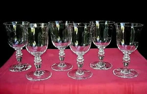 BACCARAT Vence Provenza 6 Vino Cristallo Bosch 6 Paralumi A Vin Tinta Uniti B - Picture 1 of 7