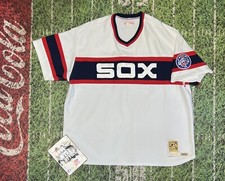 MLB Baseball Mitchell & Ness 1975 Carlton Fisk Chicago White Sox Jersey XXL