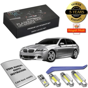 BMW F11 LED Interior Kit 22 White Premium Bulbs Error Free Canbus 5er Estate F10 - Picture 1 of 12